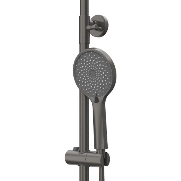 душевая система cezares relax relax-cd-gm оружейная сталь
