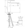 смеситель для раковины с донным клапаном jaquar opal prime opp-chr-15051bpm