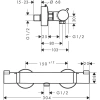 термостат для душа hansgrohe ecostat comfort 13116670