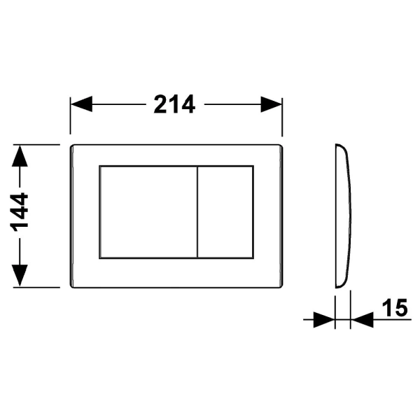 кнопка смыва tece teceplanus 9240366 для инсталляции, состаренная латунь