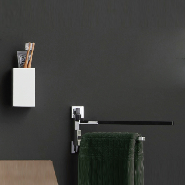 Полотенцедержатель двойной 37см Bertocci Settecento 145 0736 0000, подвесной, цвет: хром