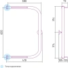 полотенцесушитель водяной сунержа п-образный 60 x 40 см с 2-мя полками, 00-0004-6040 цвет хром