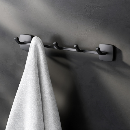 набор аксессуаров для ванной am.pm gem ak90d2106b черный матовый