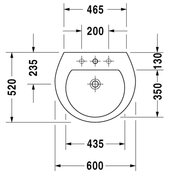 раковина подвесная duravit darling new 2621600030