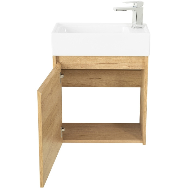 тумба под раковину belbagno kraft mini 50 l kraft mini-500/260-1a-so-rnn-l подвесная rovere nebrasca nature