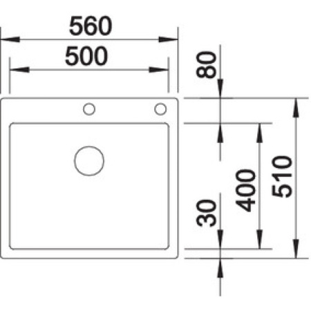 кухонная мойка blanco claron 500-if/a infino нержавеющая сталь 523393