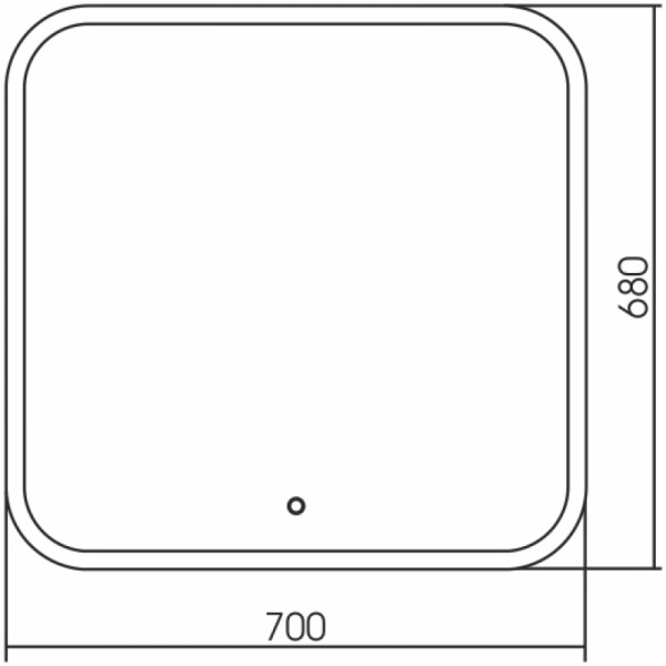 зеркало grossman comfort 70 670680 с подсветкой с сенсорным выключателем