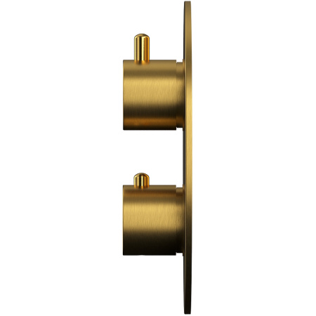 душевая система whitecross y brushed gold yset09glb с термостатом брашированное золото