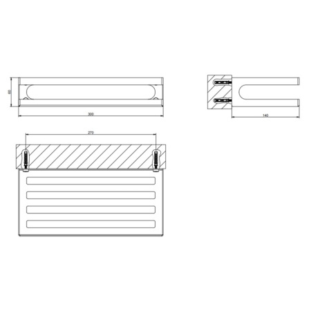 полка gessi rilievo 59549#031