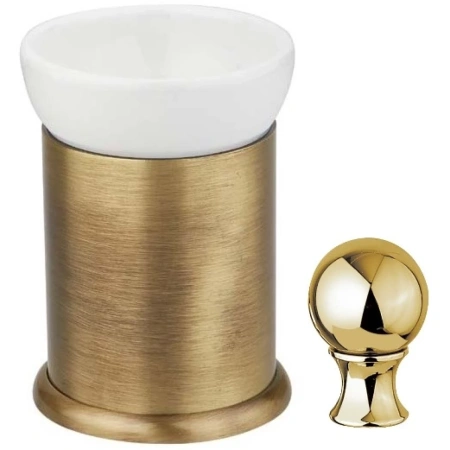 Стакан для зубных щеток Cezares Aphrodite APHRODITE-TUMP-03/24 Золото 24 карат