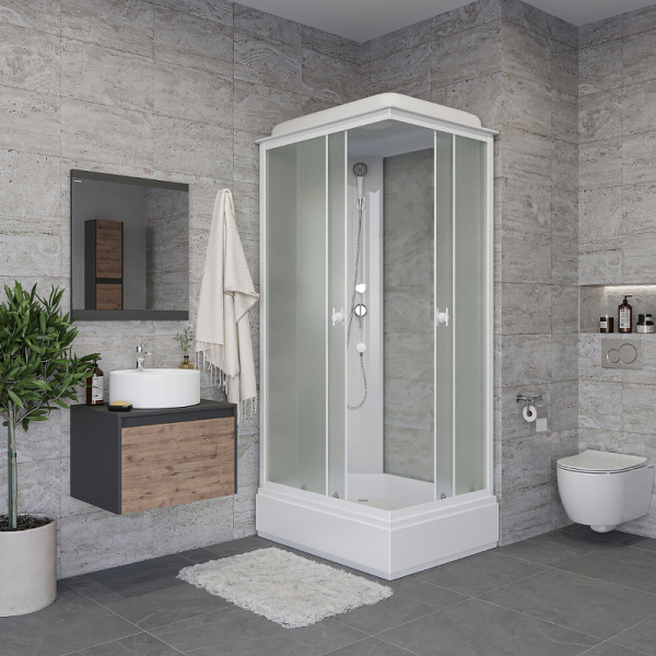 душевая кабина niagara promo 100x80 p100/80/26q/mt без гидромассажа