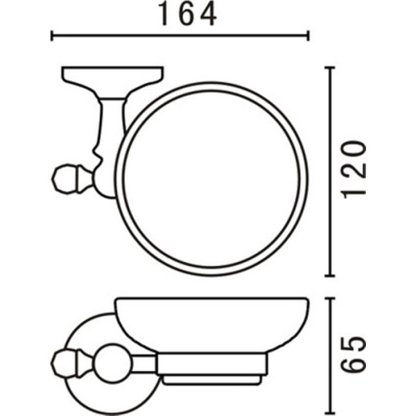 Мыльница Art&Max Antic Crystal AM-E-2699ASJ Бронза