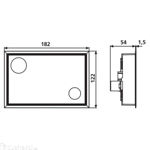 кнопка для инсталляции sanit swing 16.735.00..0001black