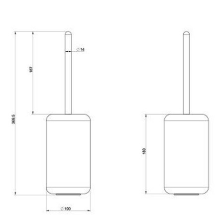 ершик для унитаза gessi goccia 38044#099