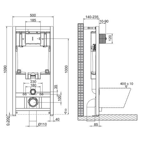 инсталляция belbagno bb002-80/bb014-sr-bianco с белой клавишей смыва