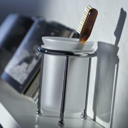 держатель настольный для аксессуаров bertocci scacco 100 1030 0000, цвет: хром