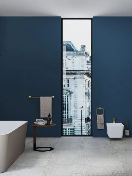 Ёршик для унитаза Aqueduto Respigo RES1050 настенный, шлифованное золото