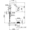 смеситель для биде cisal barcelona quad bq00155021