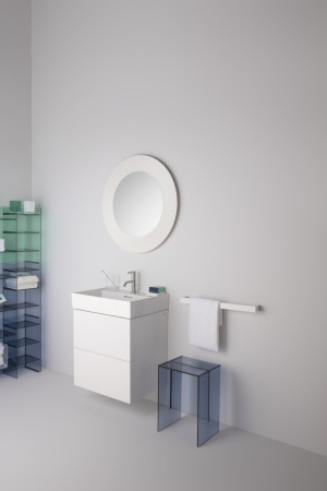 тумба под раковину laufen kartell by laufen 4.0756.9.033.640.1 58х45х60 см, подвесная, цвет белый матовый