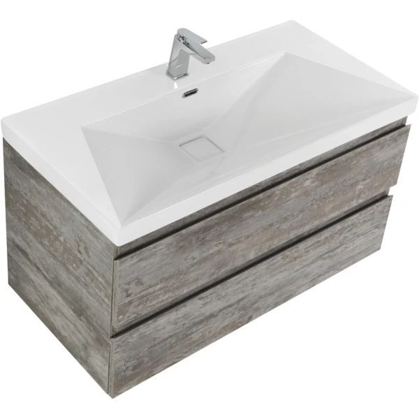 тумба legno grigio 79,6 cezares molveno molveno-80-2c-so-lg