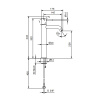 смеситель для раковины fantini nostromo 50 p6 e806wf цвет matt british gold pvd