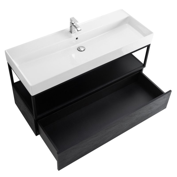 тумба cezares cadro 120 cadro-120-1c-so-nr-blum подвесная черная матовая