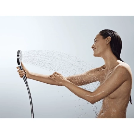 душевая система с однорычажным смесителем hansgrohe croma select s 180 2jet showerpipe, 27255400