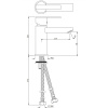 смеситель для раковины без донного клапана jaquar fonte fon-chr-40023b