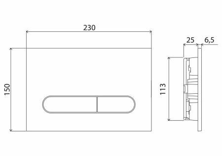 кнопка для инсталляции belbagno prospero bb004-pr-bianco цвет белый