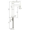 смеситель для раковины paini cox 78cr205llftlmkm цвет хром