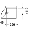 унитаз-компакт duravit d-neo 2002090000 без бачка и сиденья