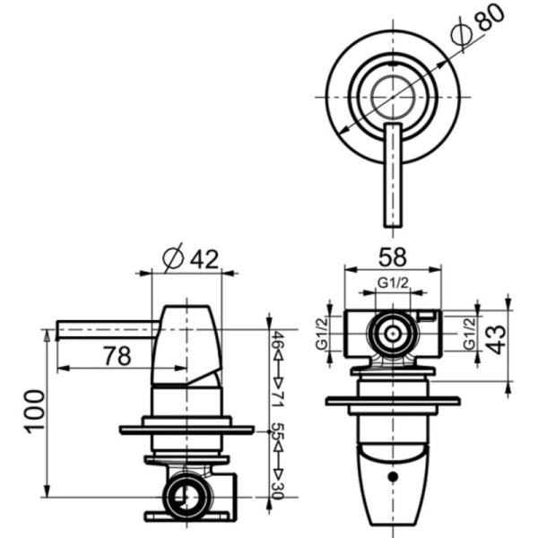 смеситель для душа webert opera moderna oe880101560 цвет черный матовый