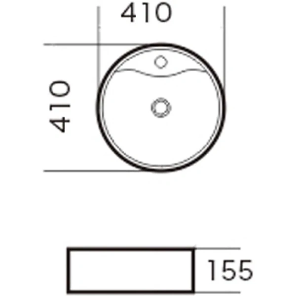 раковина-чаша grossman 41 gr-3012, цвет белый