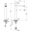 смеситель для раковины без донного клапана ideal standard connect air a7027a2