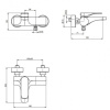 смеситель для ванны с душем fima carlo frattini quad f3724/1cr