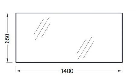 Зеркало Jacob Delafon Odeon Up 140 EB1190-NF подвесное