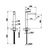 смеситель для раковины gessi ingranaggio 63506#031