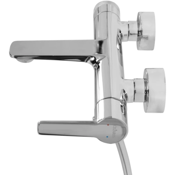 смеситель для ванны cezares lux lux-vd-01 с душевым гарнитуром, хром