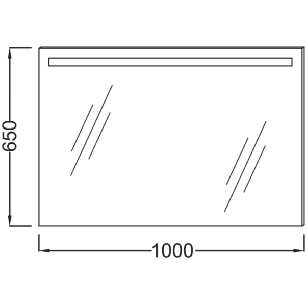 зеркало jacob delafon parallel eb1416-nf с подсветкой и подогревом