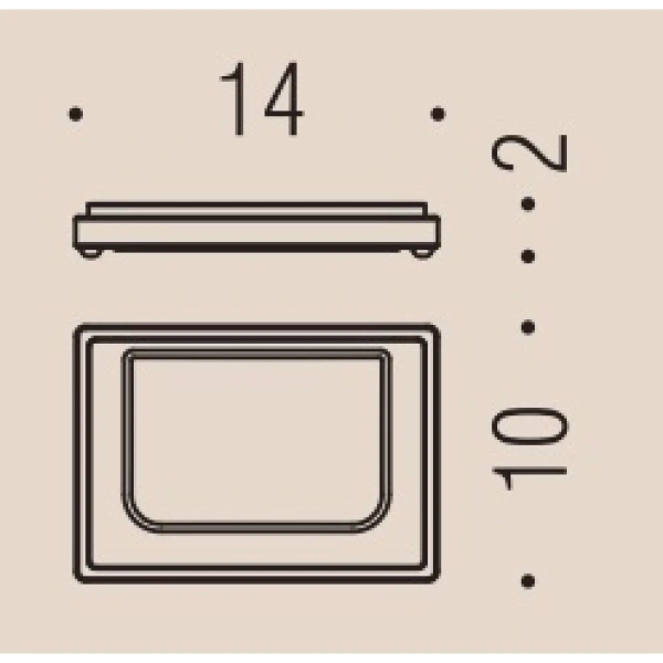 Мыльница Colombo Design Look B16400BM-V