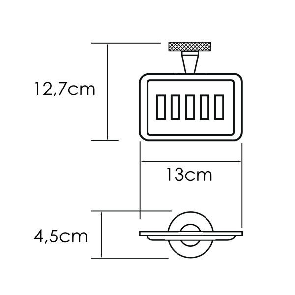 Мыльница WasserKraft Tauber K-64469 подвесная, цвет никель