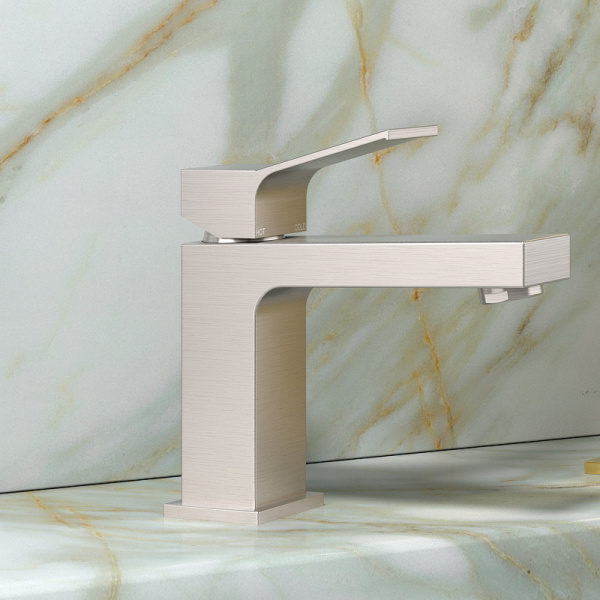 смеситель для раковины bossini aki z00707.094 никель шлифованный