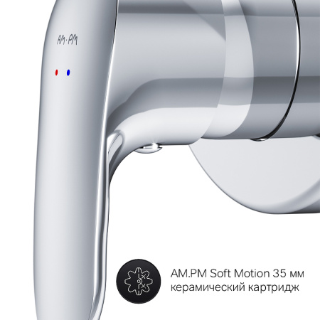 смеситель для душа am.pm like f8085000 хром