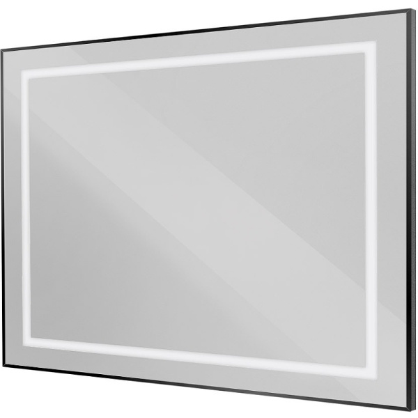 зеркало belbagno kraft 100 spc-kraft-1000-800-sens-nero с подсветкой, черное с сенсорным выключателем