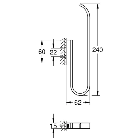 держатель запасных рулонов grohe selection 41067gl0