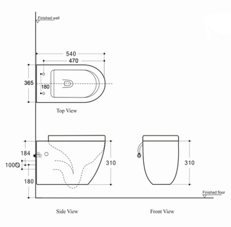 унитаз подвесной aquanet rimless cetus-bw с сиденьем микролифт, цвет черный матовый