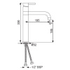 смеситель для раковины без донного клапана jaquar florentine flr-chr-5009b