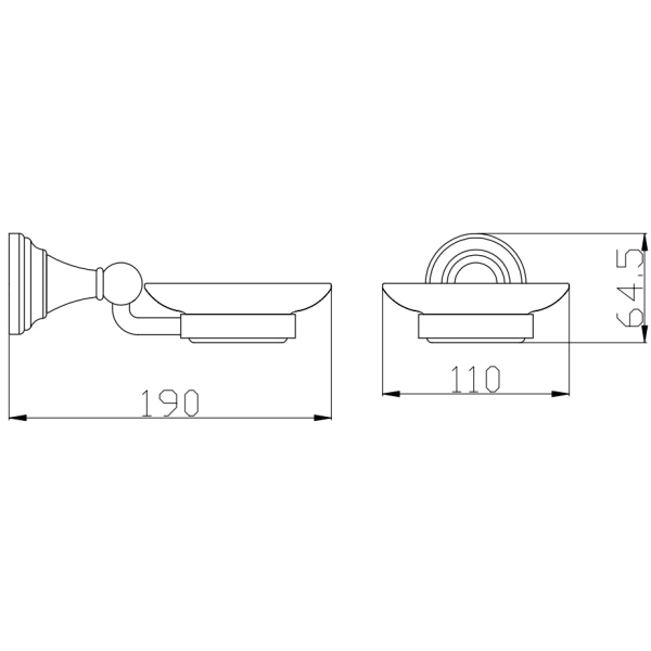 Мыльница Rav Slezak Morava MKA0300 хром