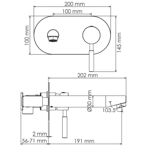 смеситель для раковины wasserkraft gollach 3330