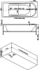 акриловая ванна bas стайл в 00034 160х70 см, без гидромассажа, цвет белый